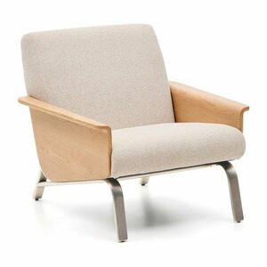 Bézs zsenília fotel Amsen – Kave Home kép