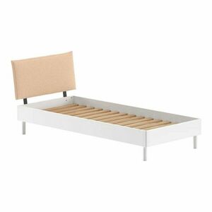 Fehér bükkfa egyszemélyes ágy ágyráccsal 90x200 cm Forrest – Vipack kép