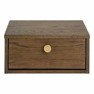 Sötét natúr színű éjjeliszekrény tölgyfa dekorral Monfort – Actona kép