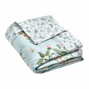 Kék steppelt ágytakaró 220x230 cm Avebury Floral – Catherine Lansfield kép