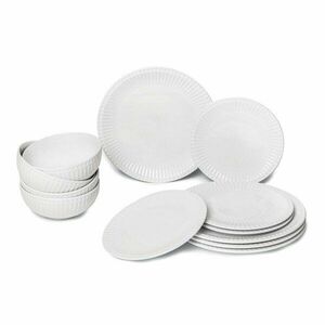 Porcelán étkészlet 12 db-os Purita – Bonami Essentials kép