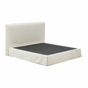 Fehér kárpitozott franciaágy 180x200 cm Jaira – Kave Home kép