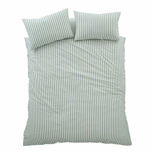 Kék kétszemélyes-hosszabbított háromrészes ágyneműhuzat 230x220 cm Cotton Rich Woven Stripe – Pineapple Elephant kép