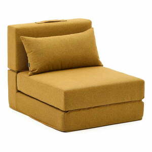 Mustársárga kinyitható fotel Arty – Kave Home kép