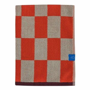 Narancssárga-bézs frottír bio pamut fürdőlepedő 70x133 cm Retro – Mette Ditmer Denmark kép