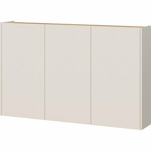 Krémszínű szekrény tölgyfa dekorral 138x87x25 cm Libbiano – Germania kép