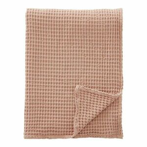 Törtrózsaszín pamut takaró 150x200 cm Jaipur Chunky Waffle – Pineapple Elephant kép