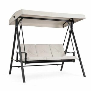 Antracitszürke-bézs fém kerti hintaágy Taurus – Bizzotto kép