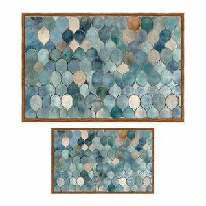 Kék fürdőszobai kilépő szett 2 db-os 60x100 cm – Foutastic kép