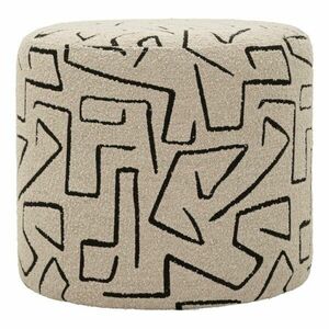 Bézs buklé puff Nairobi – Mauro Ferretti kép