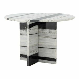 Fekete-fehér márvány kerek dohányzóasztal ø 61 cm Rosito – Bloomingville kép