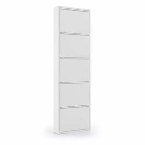 Fehér fém billenő ajtós cipőtartó 50x169x15 cm Ode – Kave Home kép