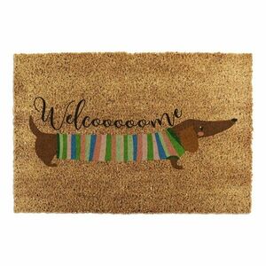 Kókuszrost lábtörlő 40x60 cm Welcome Sausage Dog – Artsy Doormats kép