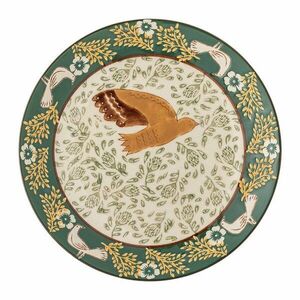 Zöld desszertes kőedény tányér ø 16 cm Hezha – Bloomingville kép