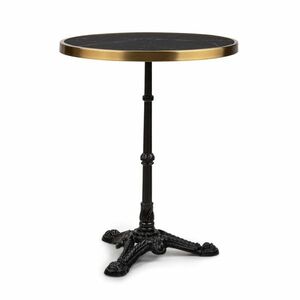 Blumfeldt Patras Lux, bisztró asztal háromlábú talapzattal, márvány asztal, Ø: 57, 5 cm, magasság: 72 cm kép
