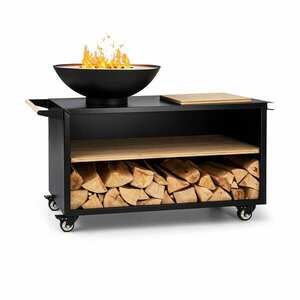 Blumfeldt Savage 2.0 Wide, ohnisko s grilom, bambusová doska na krájanie, ochranný kryt kép