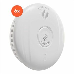 SHD by oneConcept, DOF Pro10 füstérzékelő, műanyag, figyelmeztető jelzés: 85 dB, elem élettartama 10 év kép