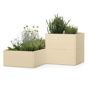 Blumfeldt Versagrow magaságyás 12 modullal, egyedi forma, 1 mm vastagság, rozsdamentes acél kép