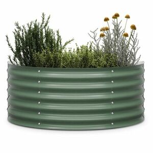 Blumfeldt High Grow Half Circle, félkör alakú magaságyás, 105x43x60 cm, hullámos acéllemezből, egyszerű összeszerelés, rozsda- és fagyálló kép