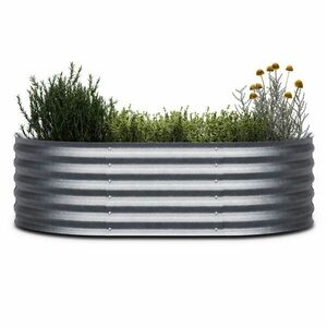 Blumfeldt High Grow Extended, magaságyás, 150x43x60 cm, hullámos acéllemezből, egyszerű összeszerelés, rozsda- és fagyálló kép