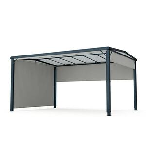 Blumfeldt Pantheon Cortina Solid Sky Pergola 3x4, időjárásálló, porszórt, oldalsó panelek kép