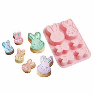 1 db nyuszis szilikon sütőforma kép