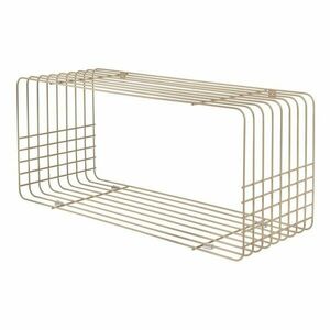 Bézs többszintes fém fali polc 70 cm Wire – Mette Ditmer Denmark kép