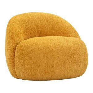 Mustársárga buklé fotel Ginerva – Mauro Ferretti kép