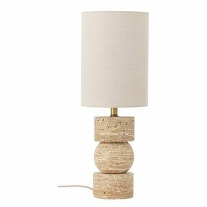 Natúr színű kő asztali lámpa textil búrával (magasság 53 cm) Marci – Bloomingville kép