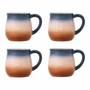 Kék-narancssárga kerámia bögre szett 4 db-os 200 ml Tatum – Bloomingville kép