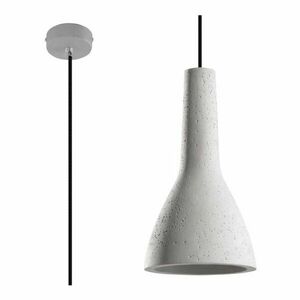 Világosszürke függőlámpa beton búrával ø 17 cm Mattia – Sollux kép