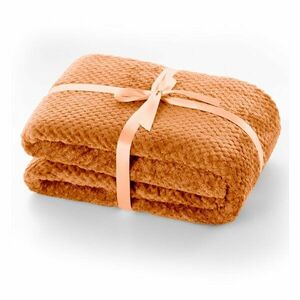 Henry sötét narancssárga mikroszálas takaró, 220 x 240 cm - DecoKing kép