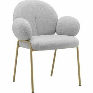 Világosszürke kárpitozott karfás étkezőfotel szett 2 db-os Iwama – Støraa kép