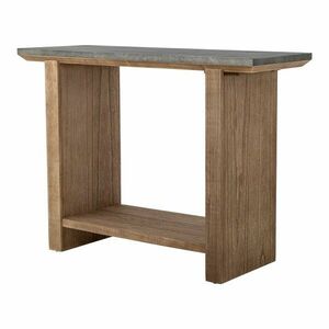 Natúr színű konzolasztal fém asztallappal 40x110 cm Riva – Bloomingville kép