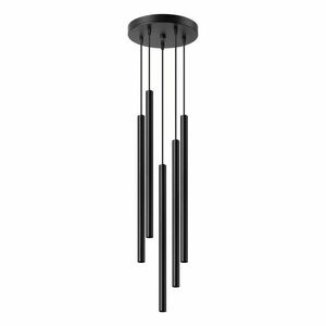 Fekete fém függőlámpa ø 25 cm Fideus – Sollux kép
