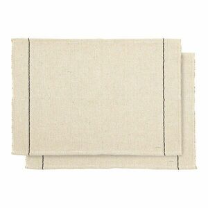 Pamutkeverék tányéralátét szett 2 db-os 35x50 cm Lunel – Kave Home kép