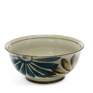 Kék-bézs porcelán tálka ramenhez 1 l Flower – Rex London kép