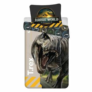 Egyszemélyes pamut gyerek ágyneműhuzat 140x200 cm Jurassic World "T-Rex" – Jerry Fabrics kép