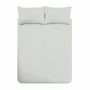 Zöld egyszemélyes ágyneműhuzat 135x200 cm Bamford Gingham Check – Catherine Lansfield kép