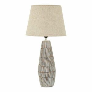 Krémszínű asztali lámpa textil búrával (magasság 69, 5 cm) Hanoi – Mauro Ferretti kép
