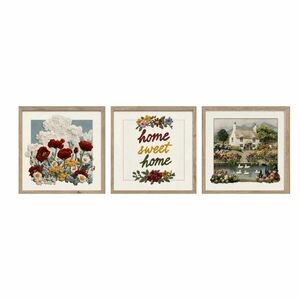 Kép szett 3 db-os 30x30 cm Sweet Home – Styler kép