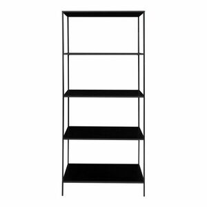Fekete könyvespolc 80x170 cm Vita – House Nordic kép