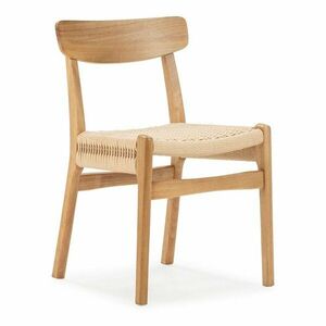 Natúr színű kaucsukfa étkezőszék szett 2 db-os Biel – MOME kép