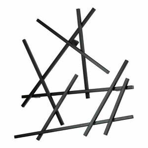 Fekete fém fali fogas 79 cm Matches – Spinder Design kép