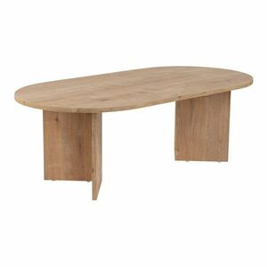 Natúr színű dohányzóasztal tölgyfa dekorral 60x119 cm Sable – Kalune Design kép