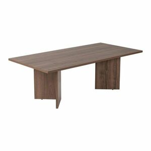 Sötétbarna dohányzóasztal diófa dekorral 60x119 cm Sabin – Kalune Design kép