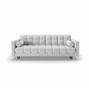 Világosszürke kinyitható tárolóhelyes kanapé 222 cm Bali – Cosmopolitan Design kép