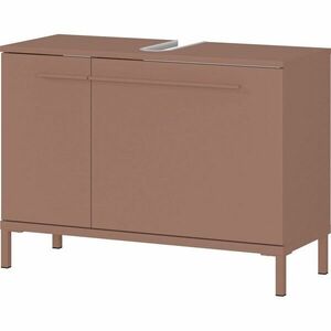 Barna matt mosdó alatti szekrény 80x59 cm Laurino – Germania kép