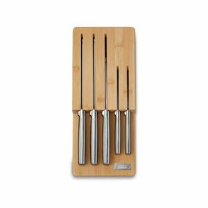 Rozsdamentes acél kés készlet tartóval 5 db-os Elevate Bamboo – Joseph Joseph kép