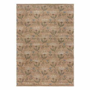 Natúr színű kézi szövésű jutakeverék szőnyeg 200x290 cm Ariana Jute Floral – Flair Rugs kép